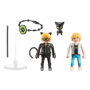 Playmobil-MIRACULOUS ADRIEN SI CAT NOIR Playmobil - 3